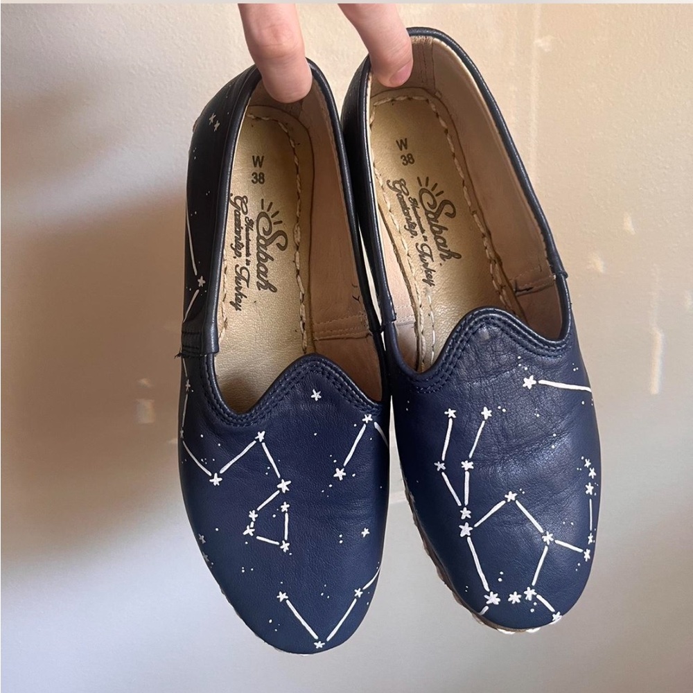Navy Constellation Sabah Baba Flat Loafers